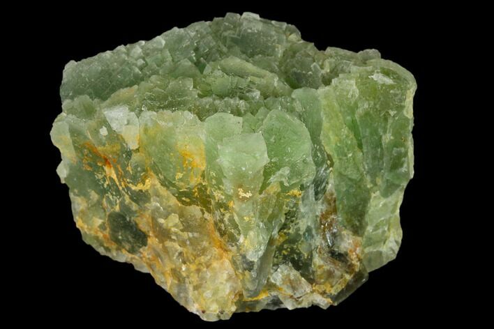 Stepped, Green Fluorite Formation - Fluorescent #136880